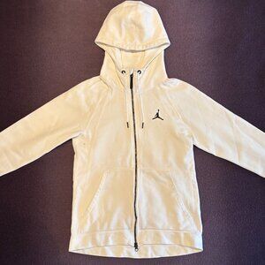 Jordan White Full-Zip Jumpman Hoodie